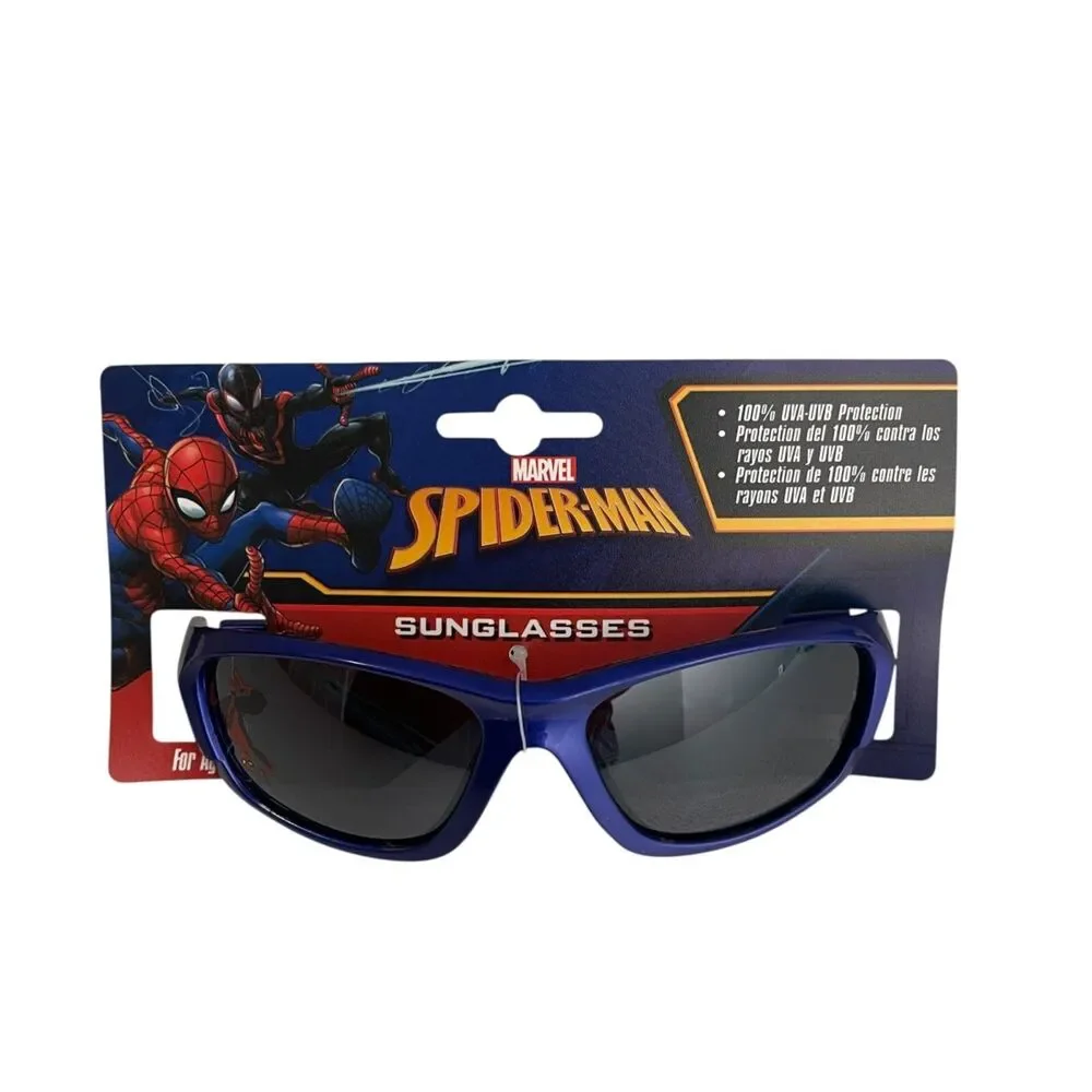 Marvel Spider-Man Sunglasses Blue Kid's Ages 3+ NIB UVA Protection